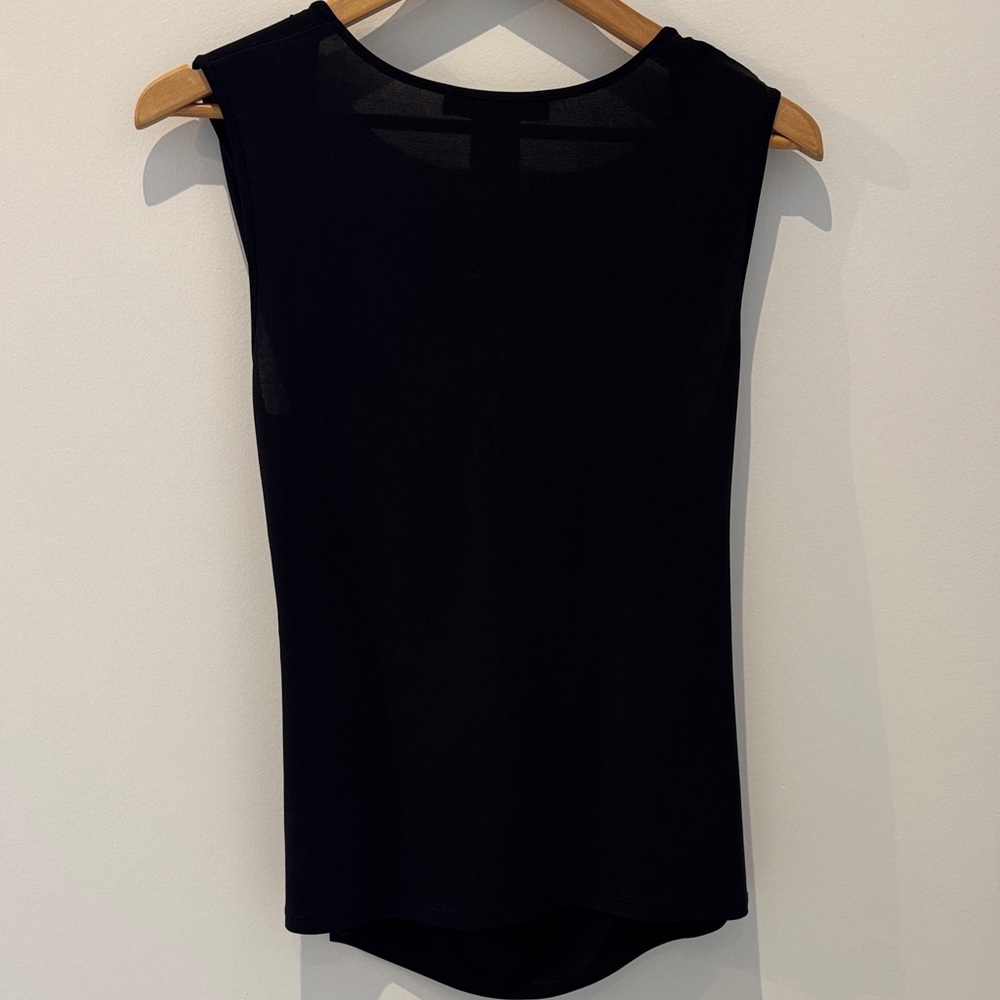 Fenn Wright Manson Elegant Black Cowl Neck Blouse - Picture 4 of 4